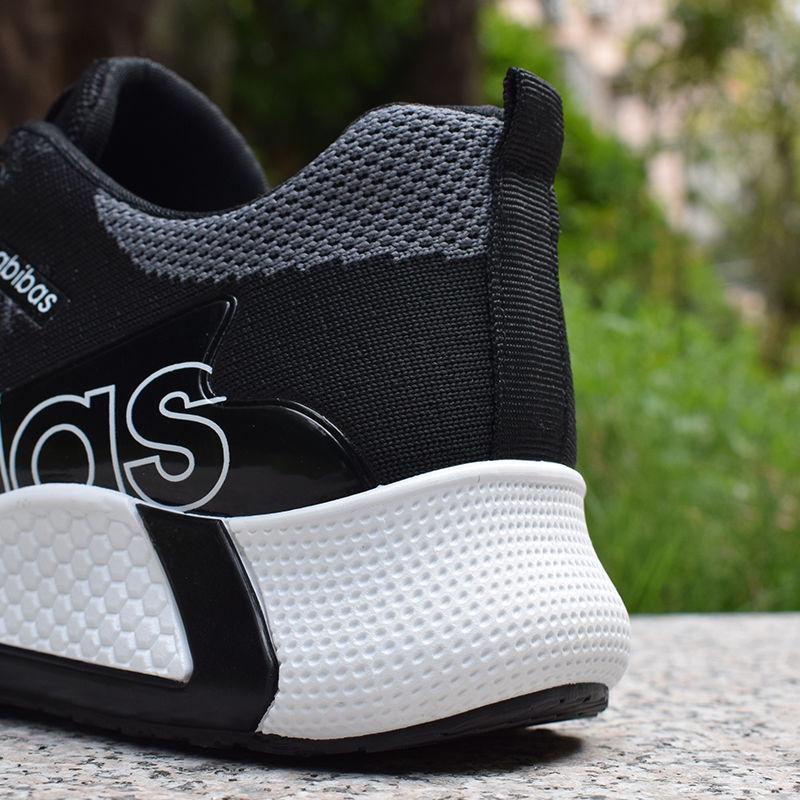 Summer net shoes men's breathable all black stain-resistant work shoes men Korean version of running shoes casual shoes men