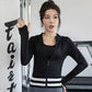 Outer Wear Yoga Clothes Jacket Women's Long-sleeved Zipper Hooded Fitness Clothes Thickened Outdoor Running Sportswear