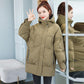 Women's Mid-length Cotton-padded Jacket Winter Korean Style Loose Thick Cotton-padded Jacket Casual Ladies Padded Jacket