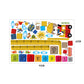 [Wall sticker ]Animal Bulldozer Children Height Stickers Nursery Boy Room Kids Bedroom Wall Decals D