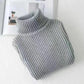 High-neck Knitted Sweater Boys Girls Autumn Winter New Without Velvet Plus Thickening Small Medium Large Children's Bottoming