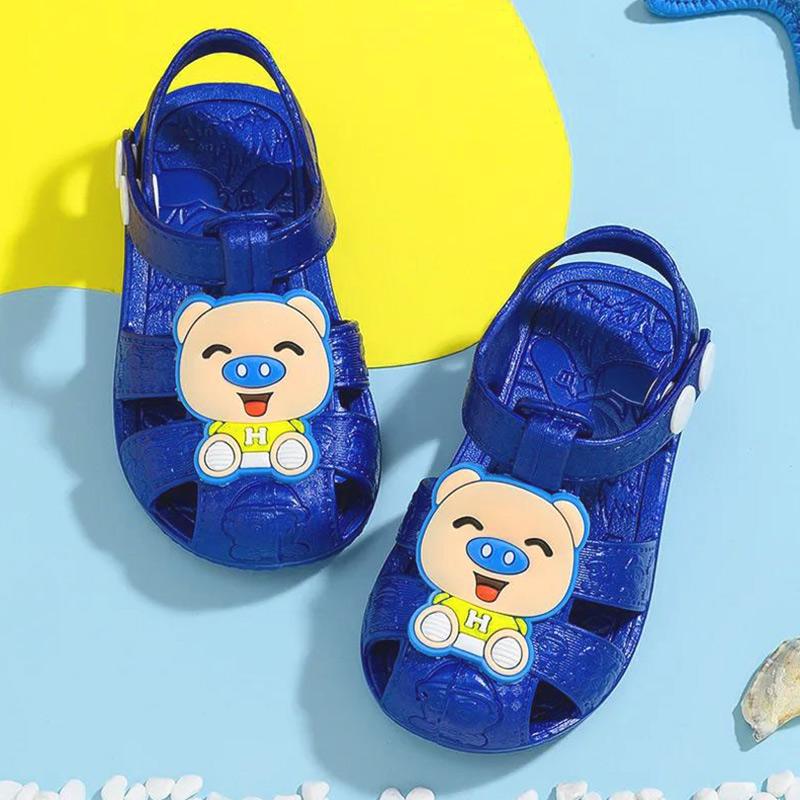 Baby Sandals Boys and Girls Baotou Toddler Infant Non-slip Hole Shoes Summer Soft Bottom