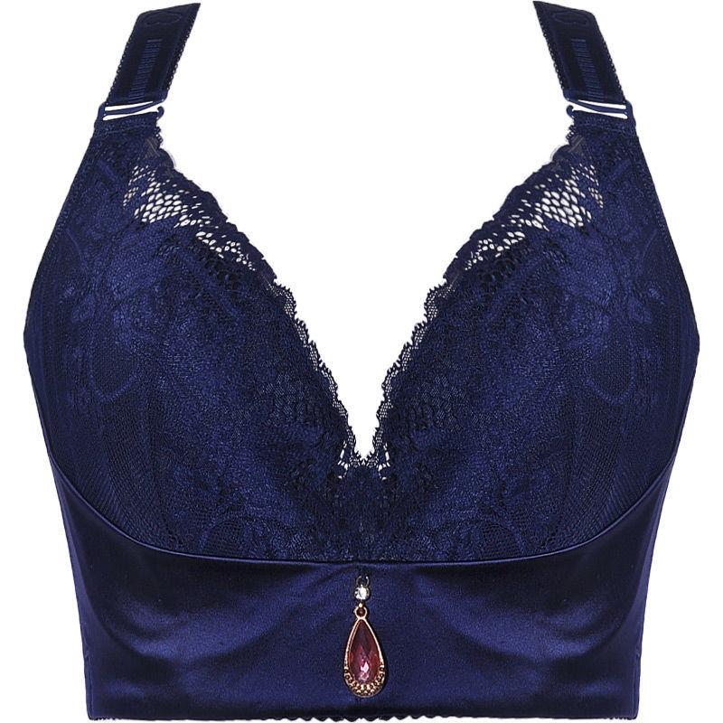 Large Size Thin Bra Fat Lady 100KG Gathered Breasts To Prevent Sagging and Support Underwear