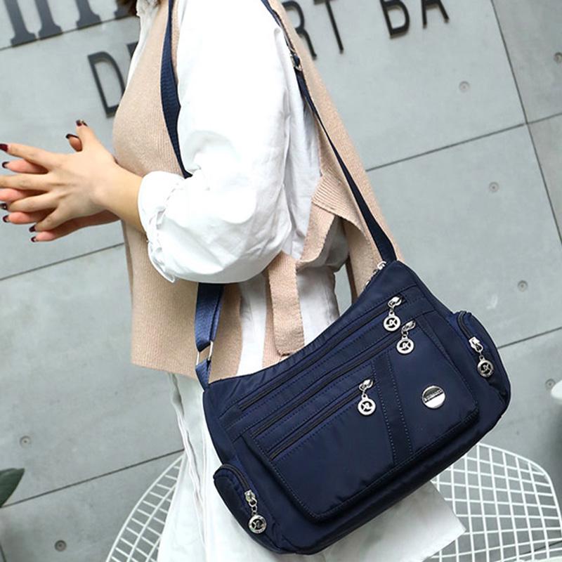 Women Casual Oxford Waterproof Handbag Single Shoulder Pocket Crossbody Bag