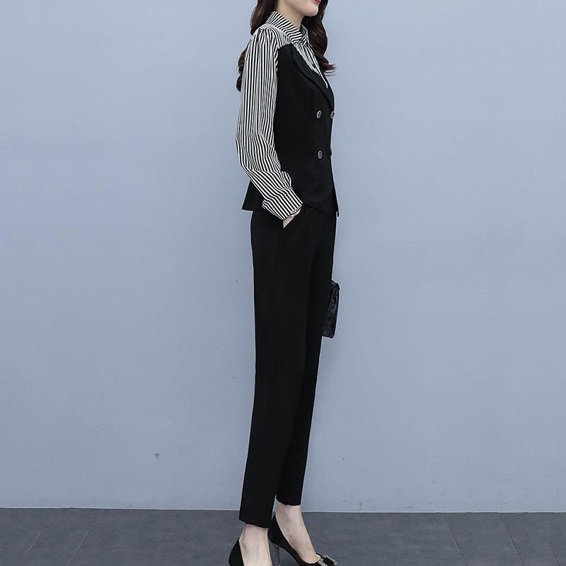 Suit Plus Size Women's Clothing Royal Sister Light Familiar Style Professional Suit Pants Temperament and Age Reduction Two-piece Set