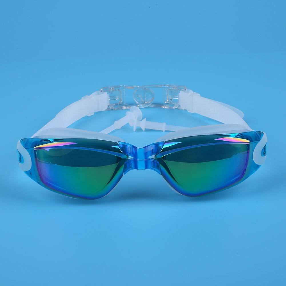 WTEMPO Adult Anti-Fog Swim Goggles Men Women UV Protection Swimming Earplugs Glasses