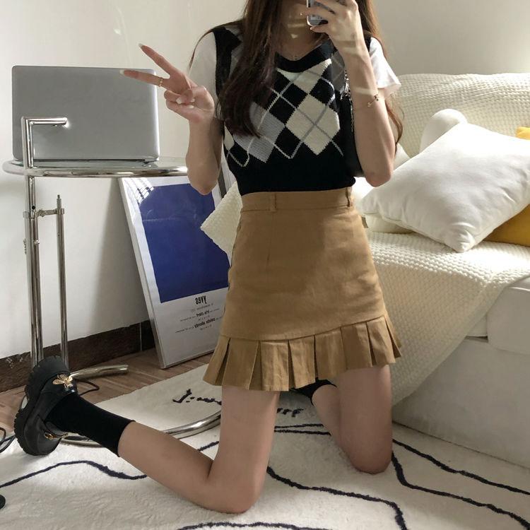 Pleated Skirt Ruffled Fishtail Skirt Women's Summer Sexy High Waist Slim A-line Pencil Skirt Bag Hip Mini Dress