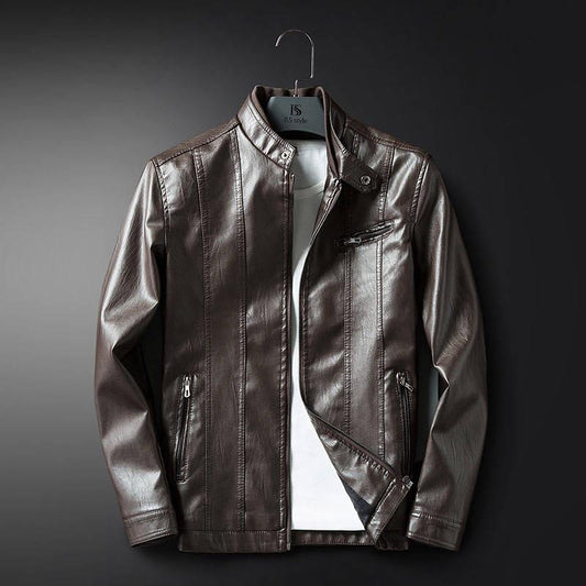 Motorcycle Leather Jacket Men Men's Leather Jackets Jaqueta De Couro Masculina Mens Leather Coats