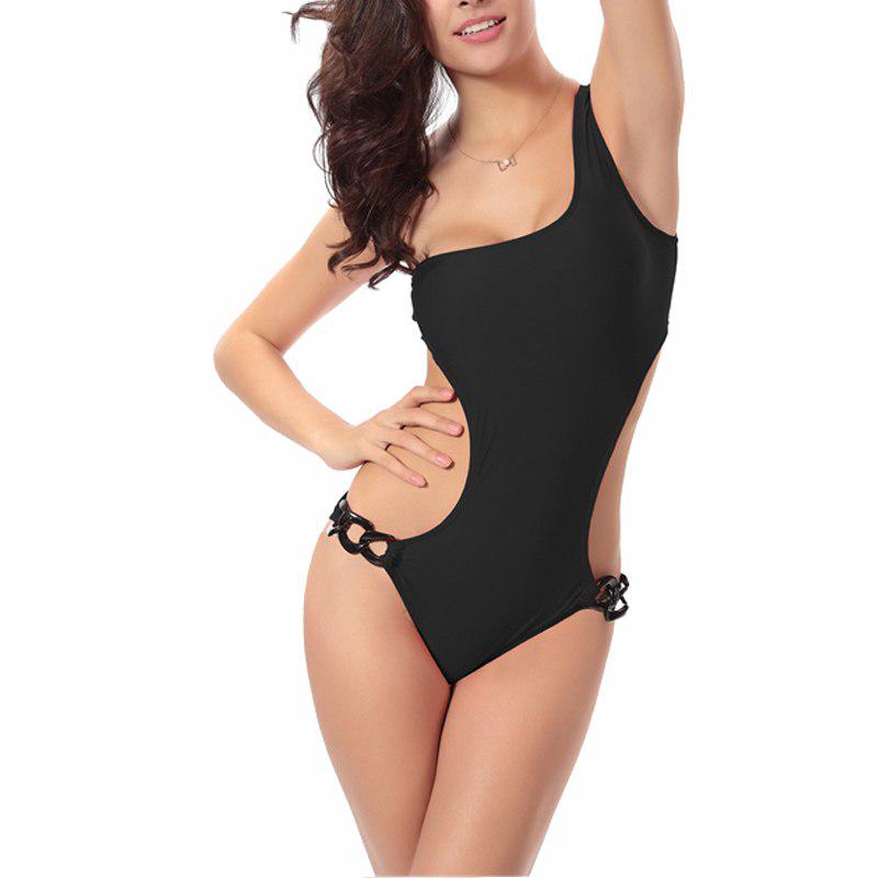 One Shoulder Swimsuit 2019 Mujer One Piece Swimwear Monokini Women 'S Swimming Suit Bnadage Bodysuit