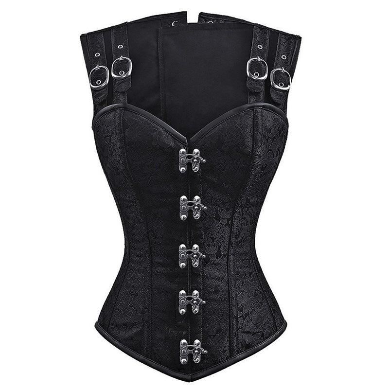 Strapless  Corset Top Retro Strapless Corset Fashion Corset Undergarment Retro Corset Pirate Tops