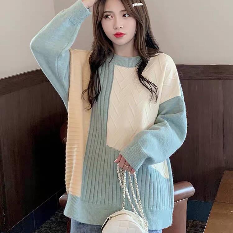 Large Size Lazy Wind Thin Sweater Autumn New Korean Version of The Loose Sweater Women's Jacket