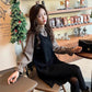 Mid-length Sweater Women's Pullover Fall/winter Shirt Collar Dress Fall/winter Knitted Bottoming Shirt Ladies Temperament Sweater Dress