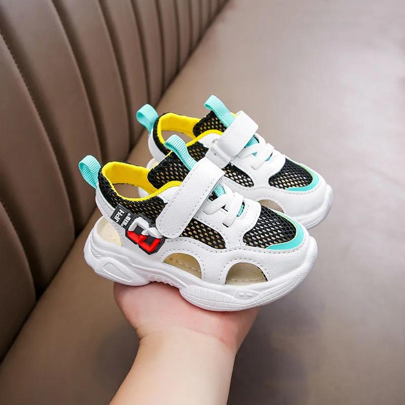 Children's Summer Shoes Boys and Girls Anti-slip Mesh Casual Shoes Soft Sole Flat Sport Light Shoes