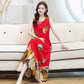 2021 Women Dresses Summer Scoop Neck Floral Print Boho Beach Dress Sleeveless A Line Sundress Robe