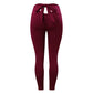 Women's Bow Tie Yoga Pants Seamless High Waist Pleated Hip Lift Pants Peach Fitness Pants Sports Trousers Leggings Bodybuilding Running Training Pants