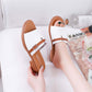 Summer Sandals and Slippers Korean Style Flip-flops Women's Thick and Low-heeled All-match Casual Slippers Women's Outdoor Slippers Women
