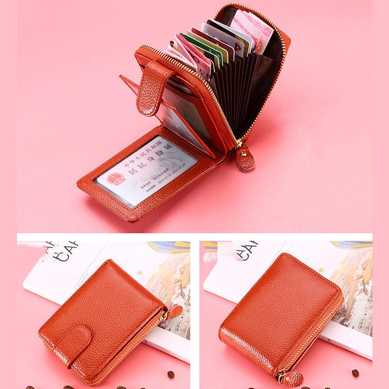 Leather Driver's License Card Bag Men's Leather Zipper Card Package Female Men's Wallet Multi-function Driver's License Leather Case Male Leather