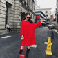 Autumn and Winter Fashion Trend Knitted Sweater Dress Ladies Long Sleeve Mini Sexy Elegant Evening Dress