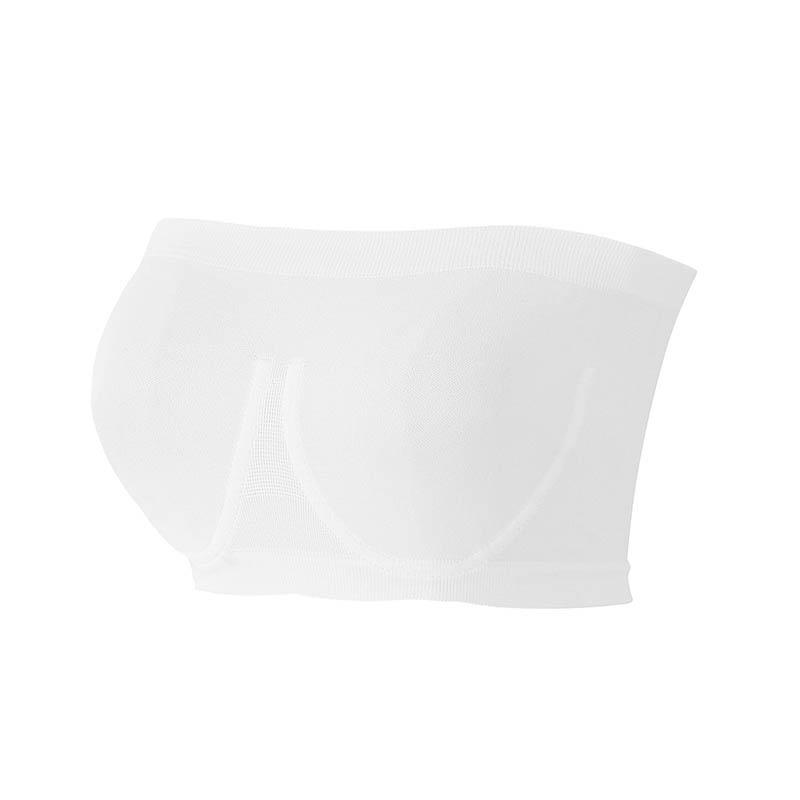 Ladies Plus Size Seamless No Steel Ring Bra Strapless Chest Wrap Sexy Breathable Comfort Bra