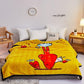 Double-layer Warmth and Thick Flannel Blanket Coral Fleece Warmth Breathable Blanket Winter Warmth Cartoon Fleece Blanket Soft and Comfortable
