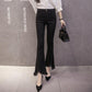 Womens Large Size High Waist Stretch Slim Sexy Flare pants female jeans high waist denim trousers