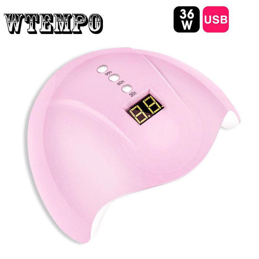 36Wnail phototherapy machine induction nail polish glue baking lamp nail machine led dryer nail lamp