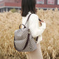 Large-capacity Backpack Ladies Bag Trendy All-match School Bag Leisure Travel Bag Soft Leather Backpack