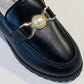 British Style Small Leather Shoes Winter All-match Flat-bottomed Plus Velvet Round-toe Cotton Shoes