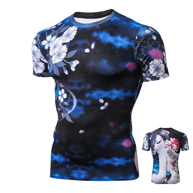 Round Neck Men and Women 3D Printed Clothes Short-sleeved T-shirt Men Summer Personality Slim