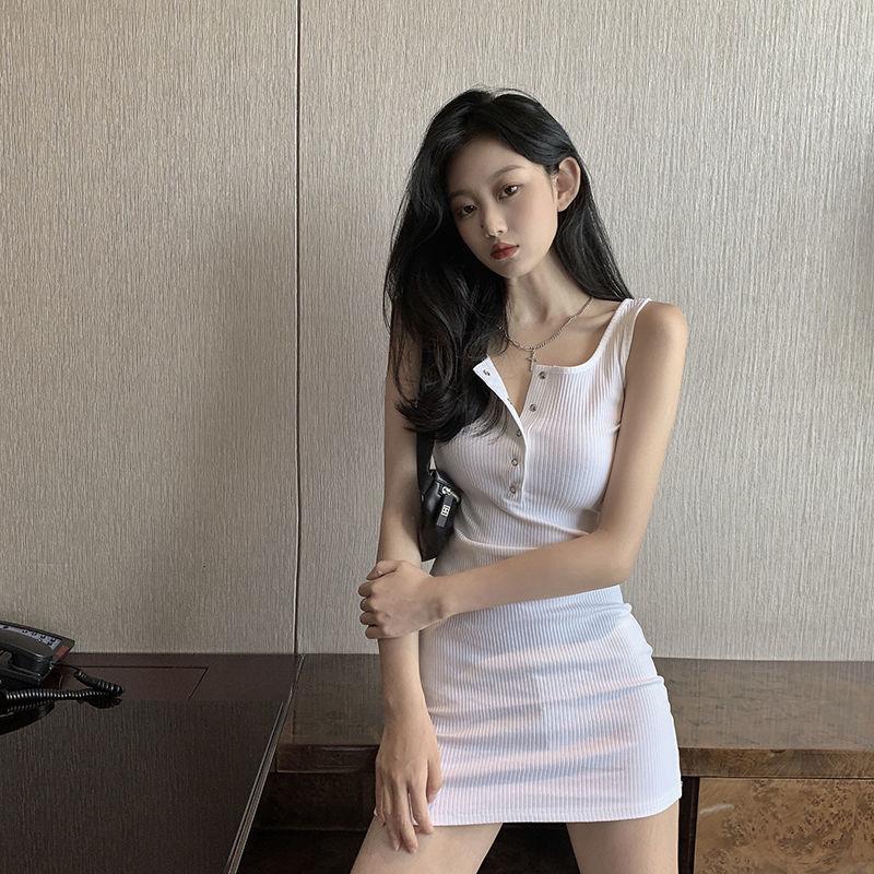 Sexy Vest Sleeveless Dress Women's Summer Dress Knee-length Daily Wear Office Dating Party Home