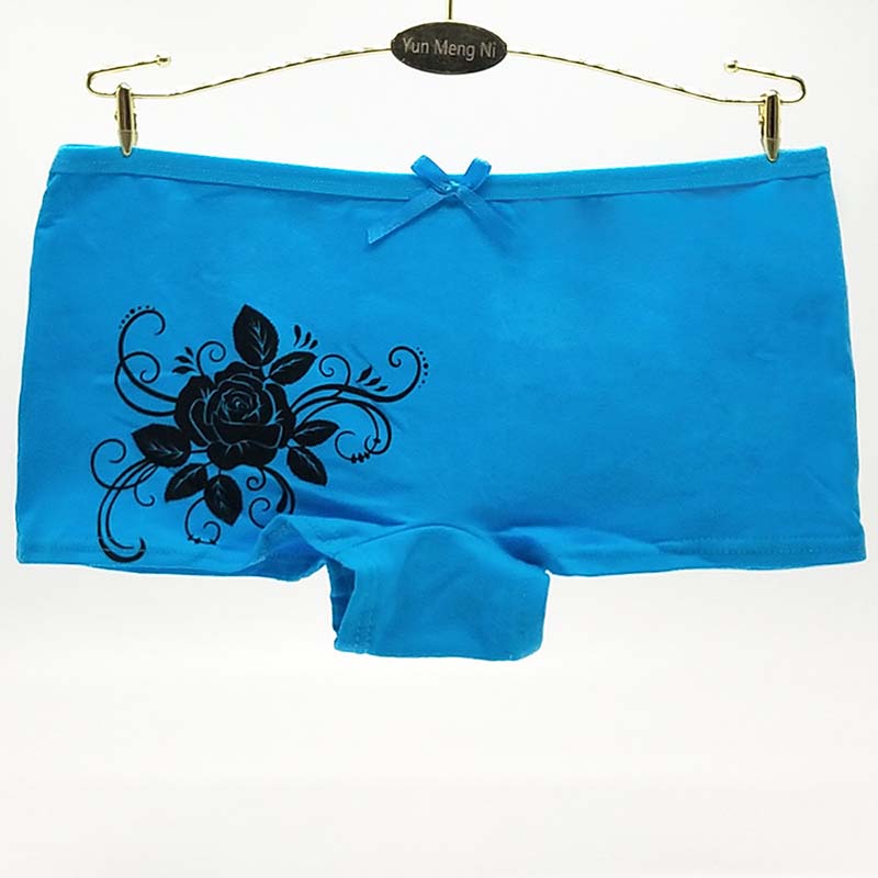 6 Pieces/set of Pure Cotton Underwear Women's Cotton Sexy Boxer Briefs