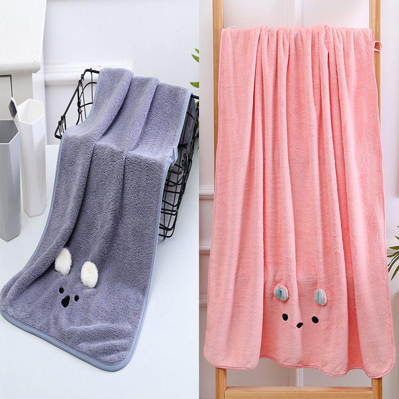 Household Towels Soft Bath Towels Pure Cotton Adult Bath Towels Strong Absorbent Non-linting Fabric Skin-friendly Soft and Easy To Carry