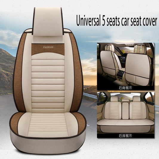 Universal Car seat cover Waterproof Car Seat Cover Universal 5 set Auto Seat Cushion Leather 5 seats