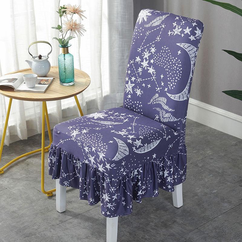 2/4/6Pcs  Elastic Stretchable Dining Chair Cover Printed Chair Covers for Dining Room Kitchen Living Room