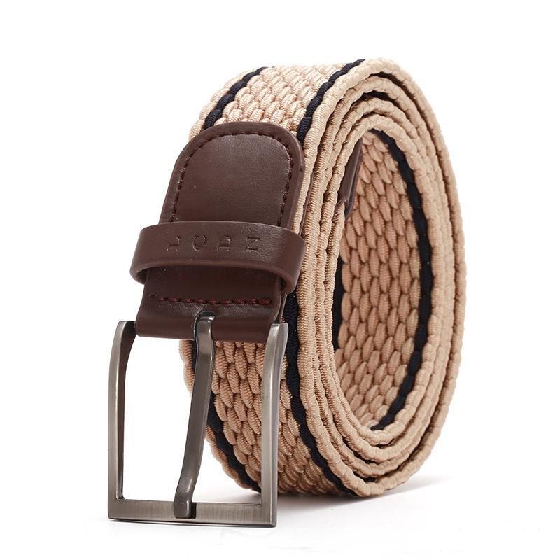 Men /women Belt High Quality Nylon Braided Elastic Belt  Outdoor Sport Simple Practical