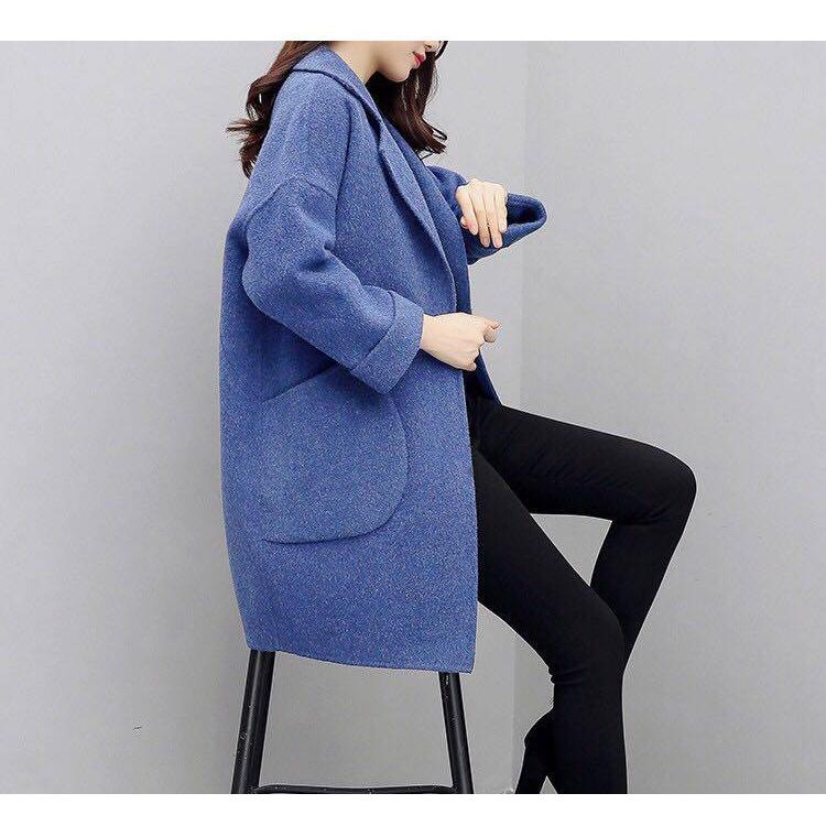 Autumn Women's Wool Coat Long Woolen Coat Single Breasted Female Autumn Winter Wool Coats Jacket