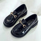 Children Elegant Princess Leather Casual Shoes Kids Girls Wedding Dress Party Solid Color Shoes for Girls