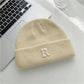 Korean Letter Woolen Hat Winter Warm Knitted Hat All-match Women's Casual Warm Hat