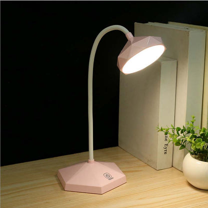 LED Three-speed Touch Dimming Table Lamp Eye Protection Learning Charging Plug-in Reading Bedroom Small Table Lamp