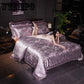 Luxury Embroidery Satin Jacquard Bedding Set Duvet Cover Bed Linen Bed Sheet Pillowcases