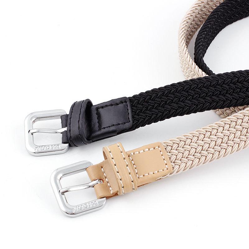 Belts Women Nylon Skinny Wide Buckle Waist Belt Adjustable Waistband Strap