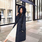 Duck Down Down Jacket Women's Mid-length 2021 Winter New Style Big Fur Collar Korean Style Over-the-knee Fashion Jacket