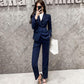 Spring and Autumn Suit Two-piece Suit Temperament Business Wear Fashion Casual Work Wear Formal Jacket Women