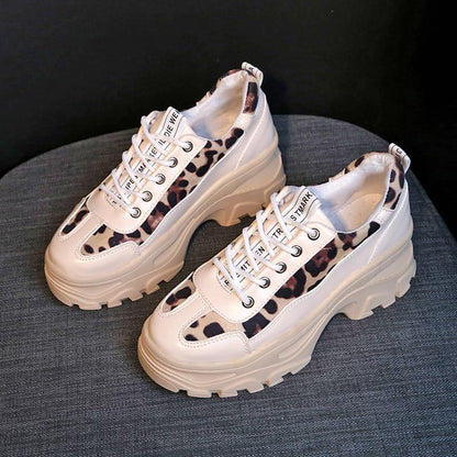 Women's Sneakers Fashion Women Platform Shoes Lace Up Running Sports Shoes Womens Female Dad Shoes