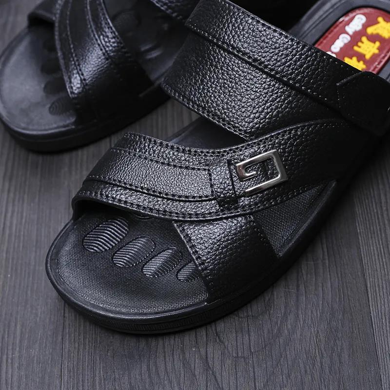 Vietnamese Rubber Men's Sandals and Slippers Korean Non-slip Casual Shoes Summer Comfortable Men's Sandals