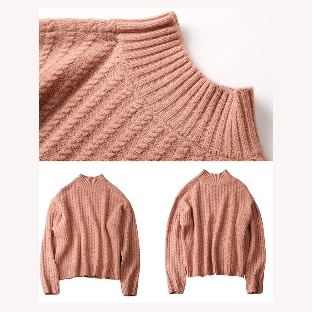 Winter Women Sweaters Pullovers Long Sleeve Turtleneck Knitting Sweater Loose Pullover Ladies Fall Sweater Solid Oversize Jumpers Thick Warm Tops