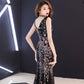 Evening Dress Banquet Noble Elegant Long Sexy Fishtail Toast Clothing Dinner Host Dress