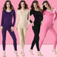 Women Long Sleeve Thermal Underwear Winter Thicken Tight Suit Sexy Pajamas Autumn Spring Windproof High Elasticity Slim Body Comfortable Breathable