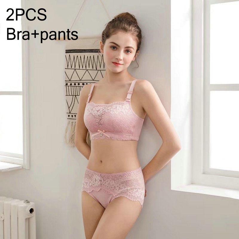 Transparent Sexy Lace Bra Set Floral Lace Bra and Panties Set Underwear Women Lingerie