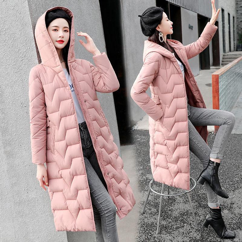 Slim-fit Down Padded Jacket Down Jacket Women Mid-length Padded Jacket Women Korean Winter Hooded Padded Padded Jacket